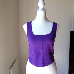 House of Harlow 1960 Women's Crop Top Purple Size M
